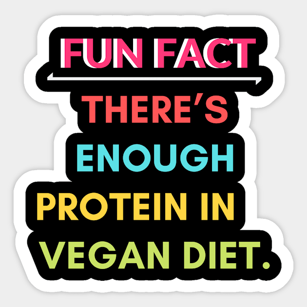 Vegan tee design Sticker by Veganstitute 